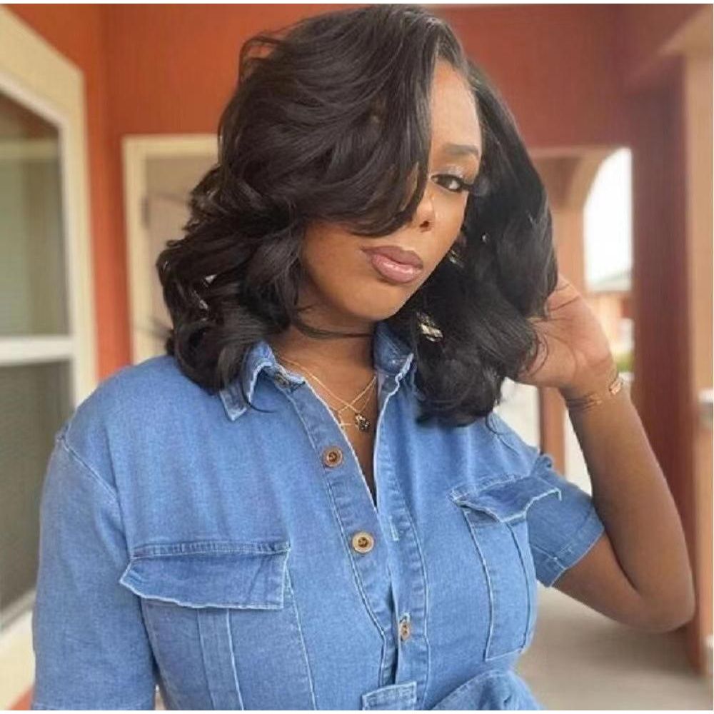 High Quality Peruvian Hair Short Bob Wig Human Hair Lace Front Brazilian Bob Wigs Lace Frontal Wigs Vendor For Women