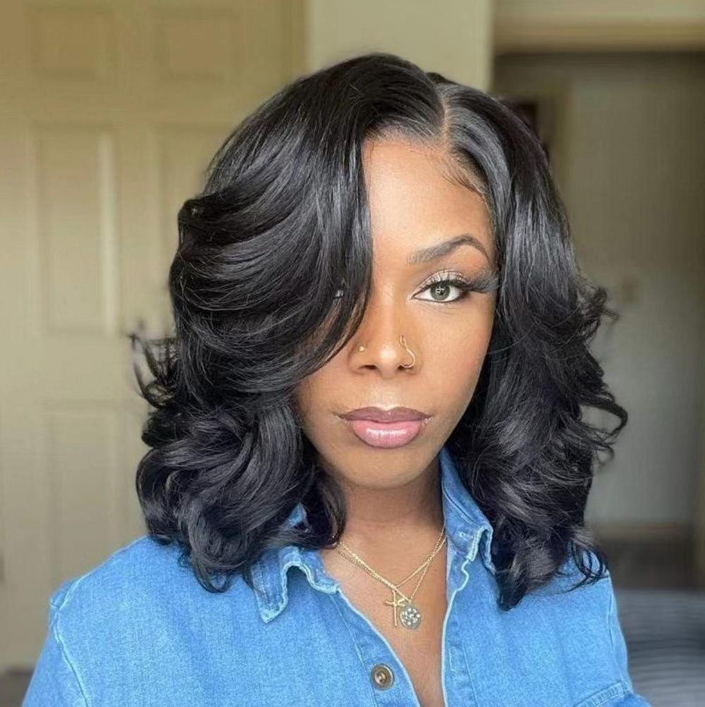 High Quality Peruvian Hair Short Bob Wig Human Hair Lace Front Brazilian Bob Wigs Lace Frontal Wigs Vendor For Women